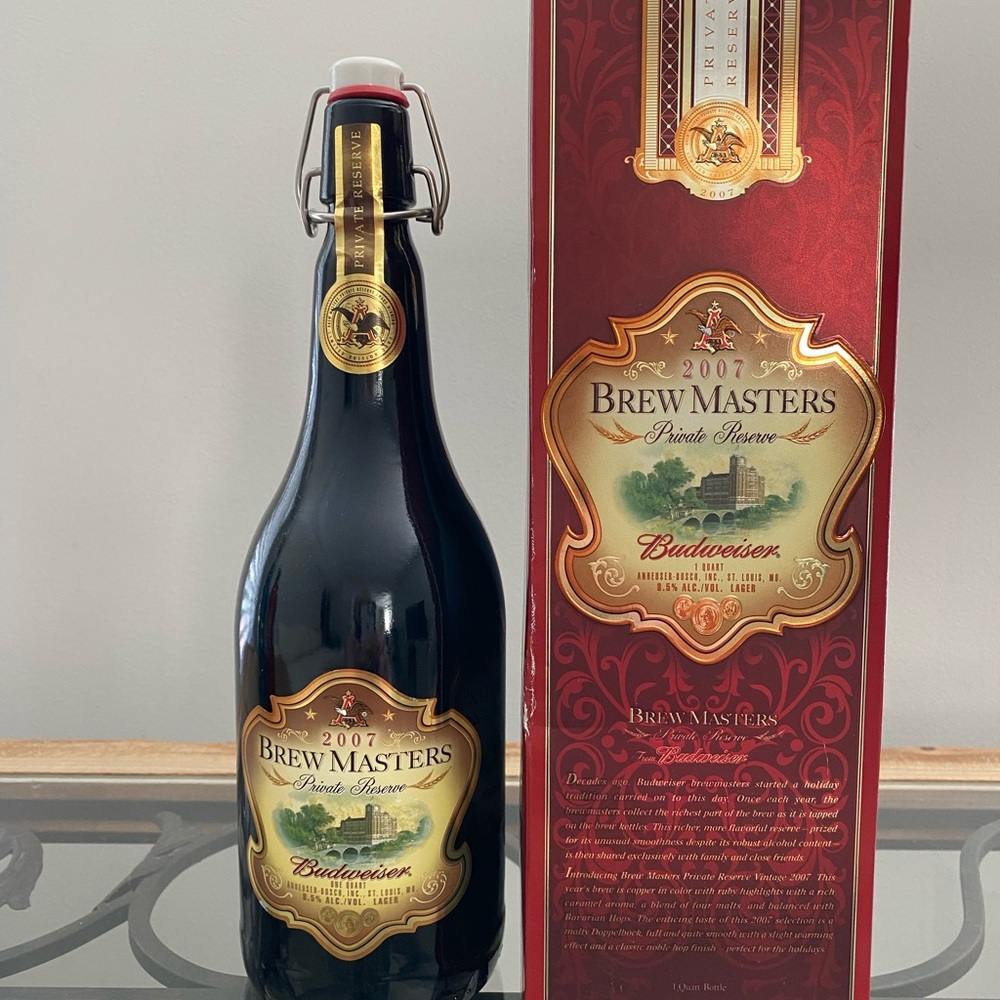 Budweiser Brew Masters 2007 Edition with Gold and Red Accents